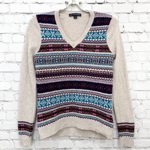 BROOKS BROTHERS Fair Isle Marino Wool Sweater - Picture 1 of 8